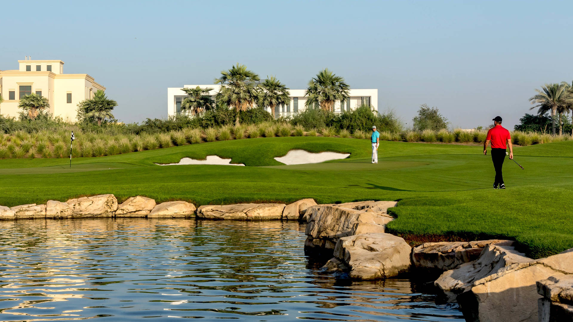 Dubai Hills Golfplatz 16-9
