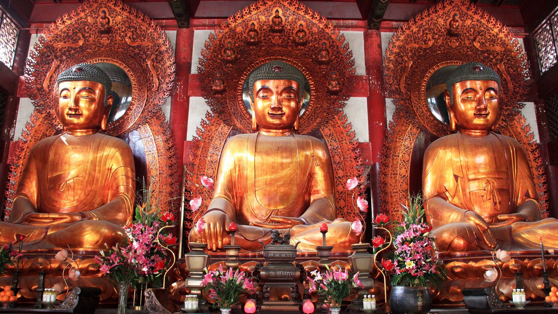 Skulptur des Buddha in Guangzhou