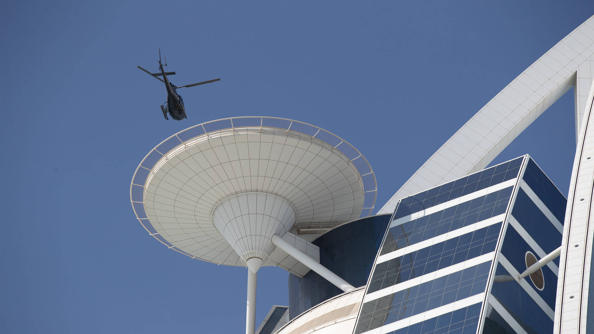 Jumeirah Beach Hotel Hubschrauberlandeplatz