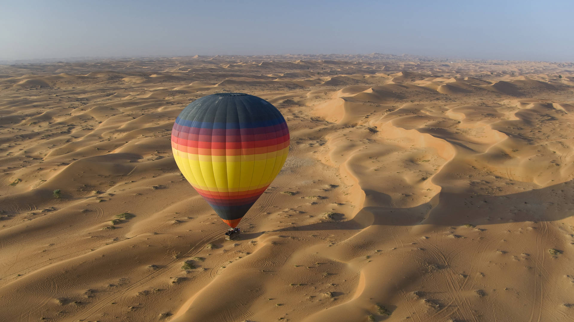 Hot air balloon ride over Dubai