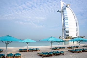 View of Burj al Arab from Jumeirah Beach