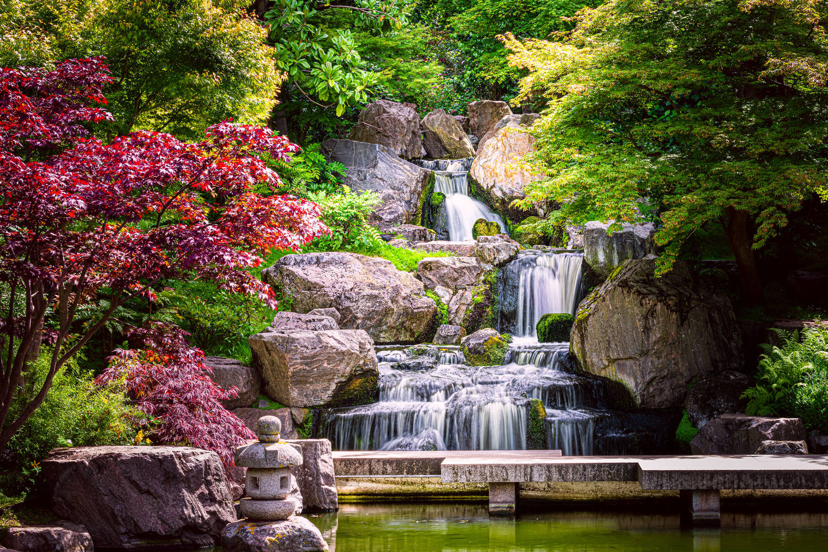 A visit to the waterfall in Holland Park from The Carlton Tower Jumeirah