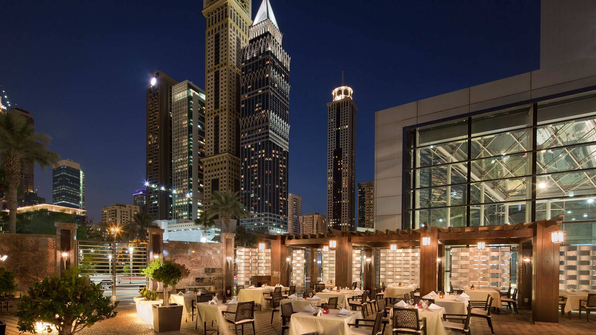 View of Al Nafoorah restaurant at Jumeirah Emirates Towers